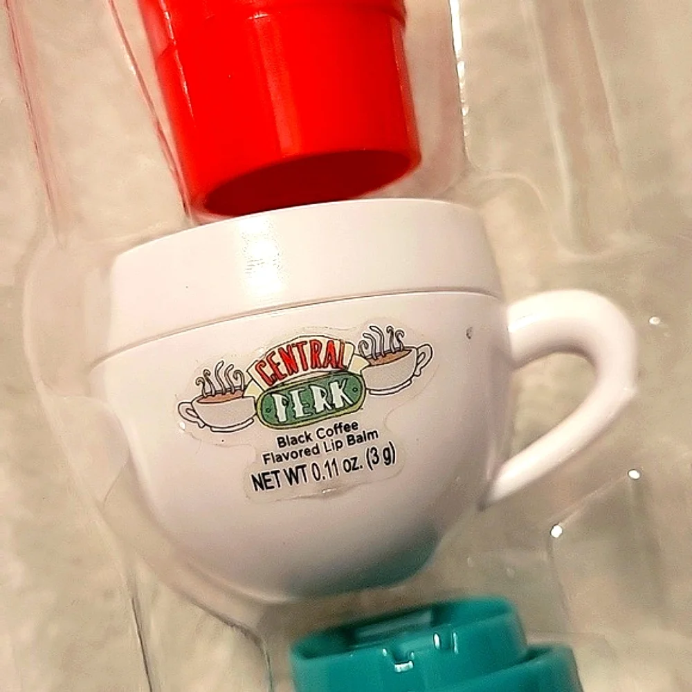 NEW Friends Central Perk 3-Pack Flavored Lip Balm Set